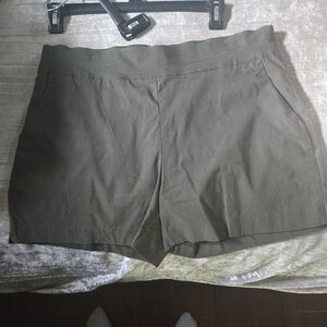 Hde High Waist Olive Women's Shorts XL